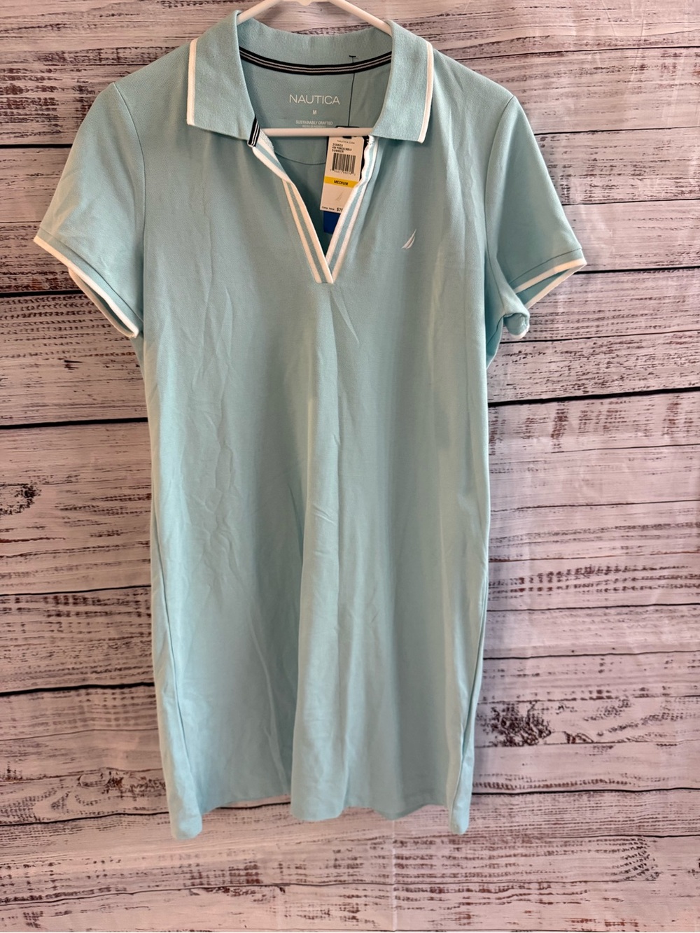 Nautica Deck Polo Mini Dress Light Blue